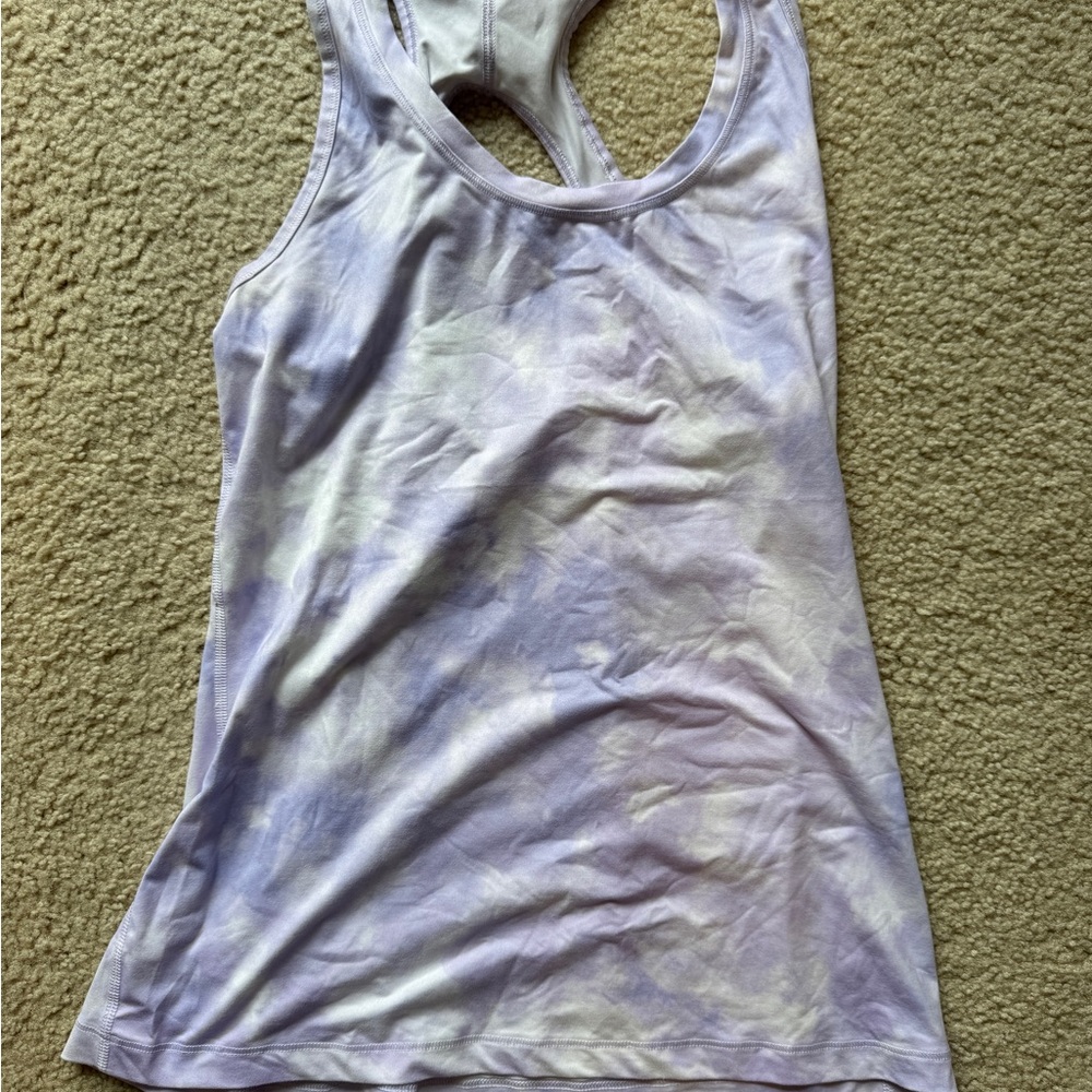 Athleta Purple Tie-Dye Tank Top